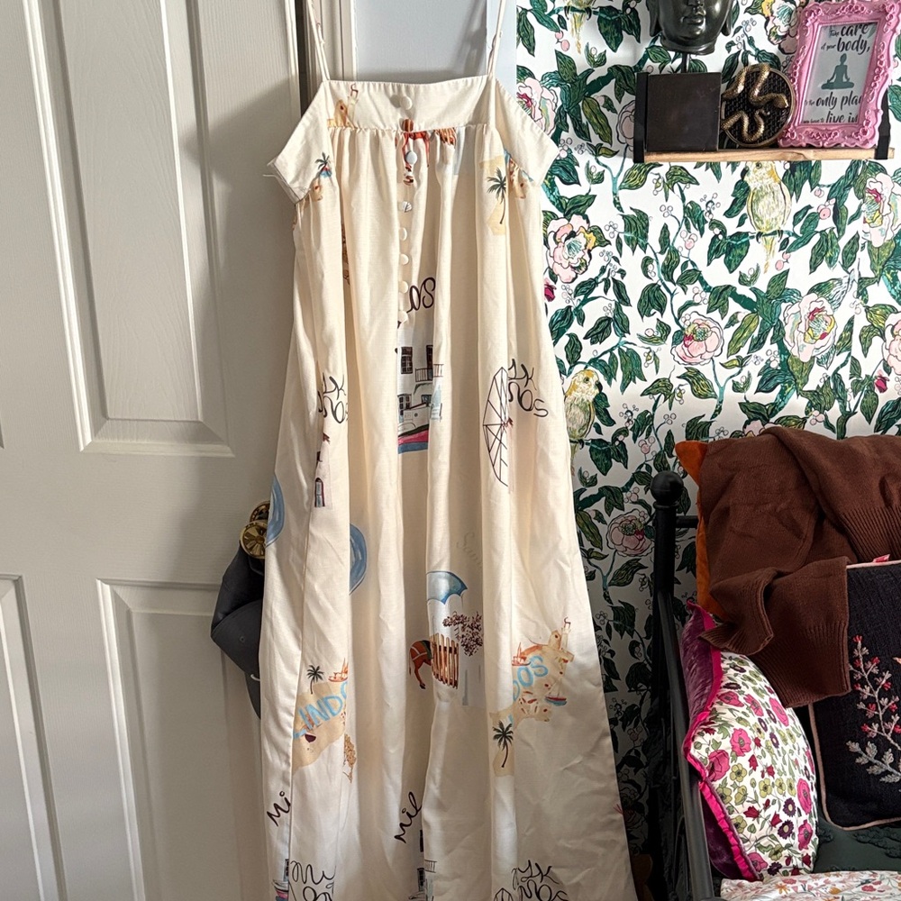 Suspender Boho Maxi Dress - Picture 2 of 5